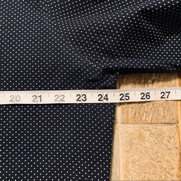 Men’s XL 17- 17 1/2 Fitted Polka Dot Button Shirt - Picture 9 of 14